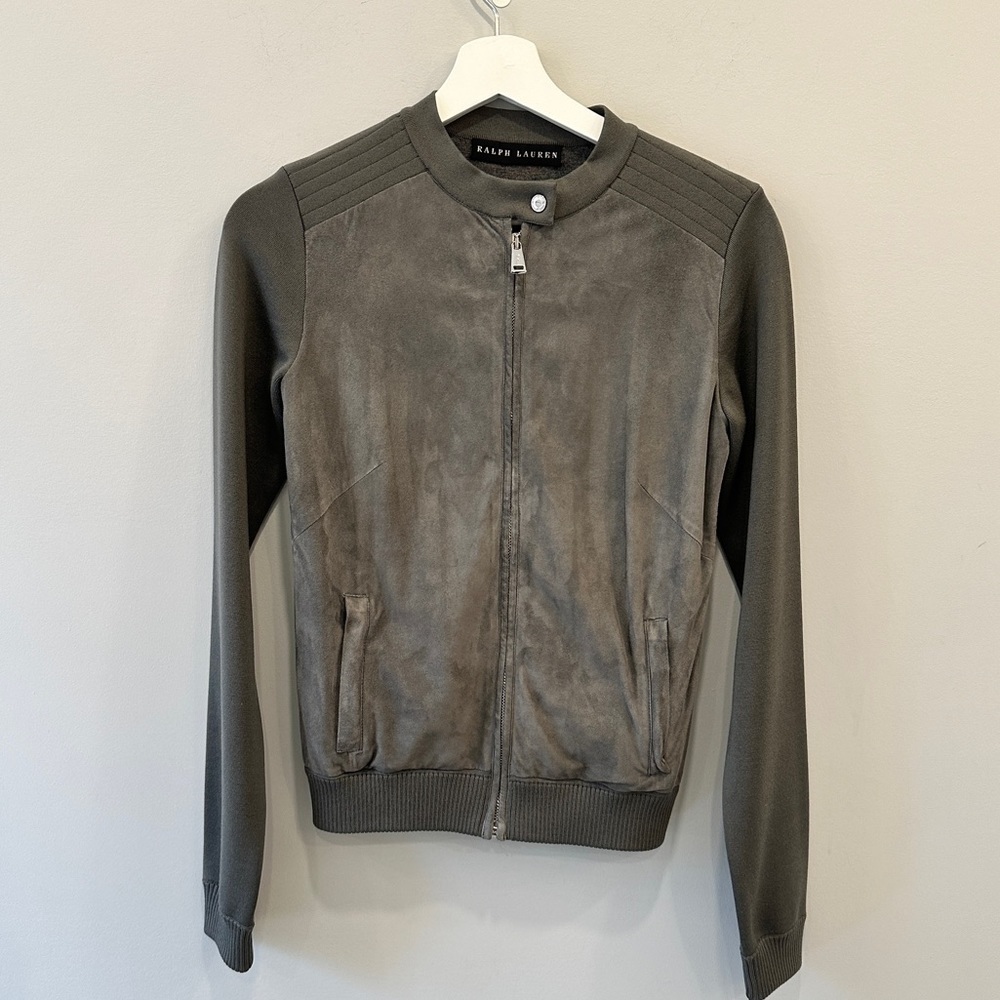 Ralph Lauren Black Label Grey Silk and Cashmere Jacket